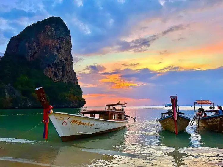 Fun 7 Islands LongTail Boat Sunset Tour with BBQ and BioLum Plankton from Krabi